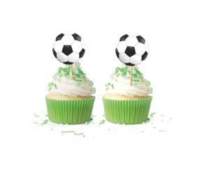 WeFiesta Voetbal Cocktailprikkers 10cm | 12 stuks WeFiesta Voetbal Cocktailprikkers 10cm | 12 stuks