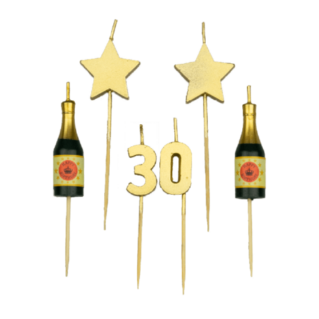Paper Dreams Party candles 30 years | 10 cm Paper Dreams Party candles 30 years | 10 cm