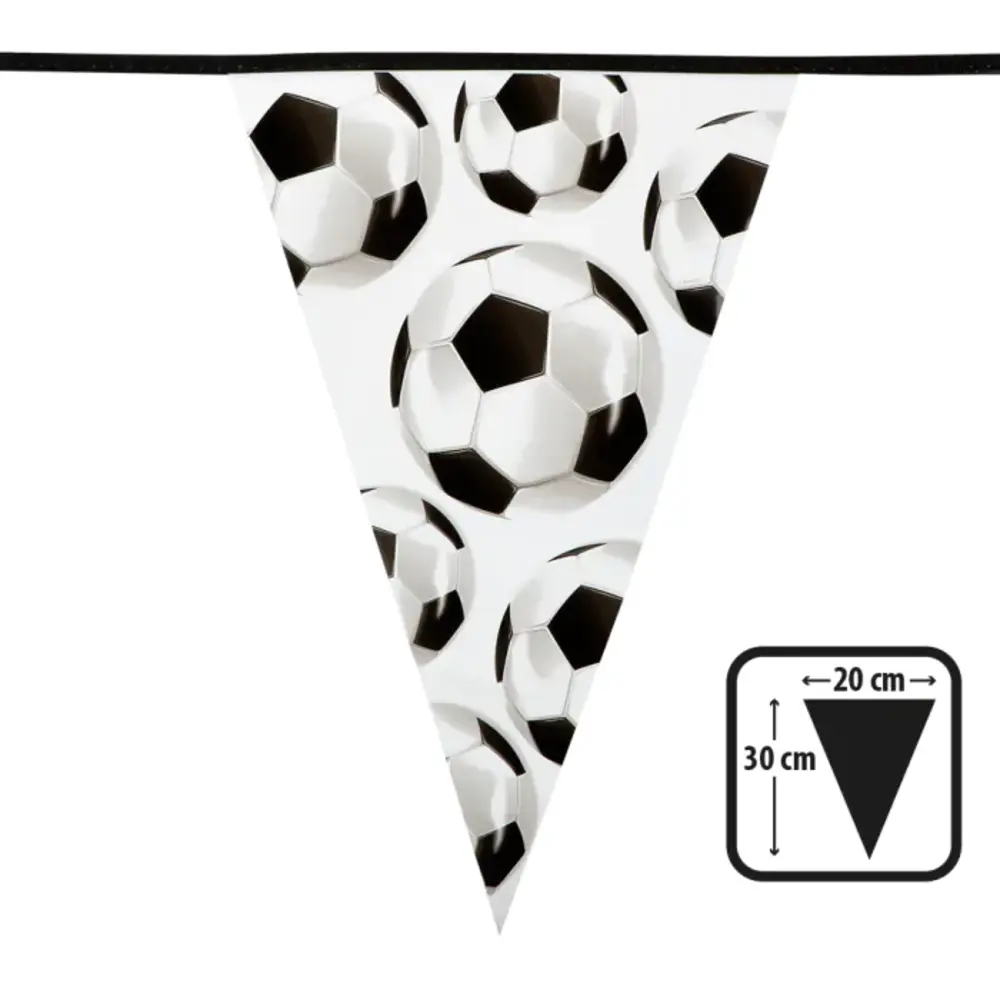 Boland Fußballflaggen-Girlande, 6 Meter | pro Stück Boland Fußballflaggen-Girlande, 6 Meter | pro Stück