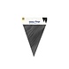 Paper Dreams Black Glitter Flag Garland 20 x 30 cm | 6 metres
