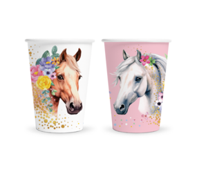 WeFiesta Pferdebecher 210 ml | 8 Stück