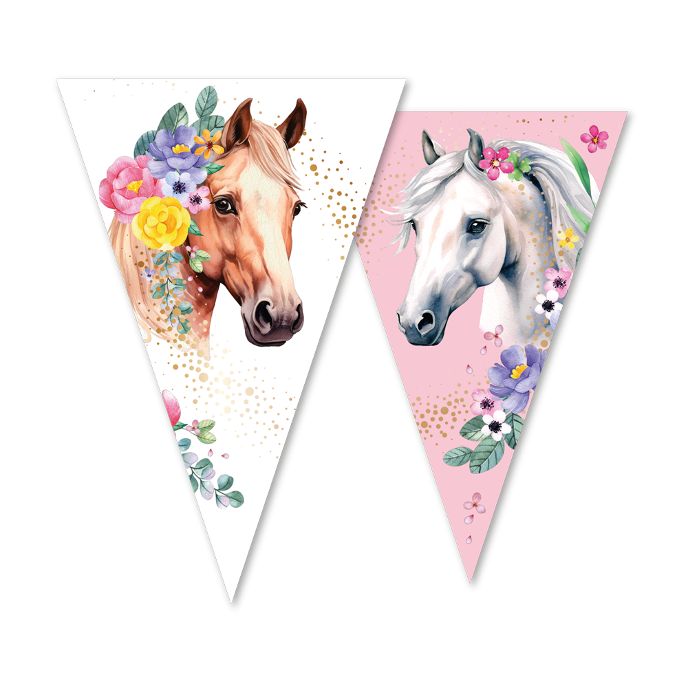 WeFiesta Guirlande de fanions Chevaux 10 m | à l'unité WeFiesta Guirlande de fanions Chevaux 10 m | à l'unité