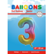 WeFiesta Folie Ballon Regenboog Cijfer 3 | 86cm WeFiesta Folie Ballon Regenboog Cijfer 3 | 86cm