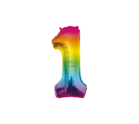 Paper Dreams Rainbow Foil Balloon Number 1 | 86cm
