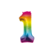 Paper Dreams Ballon en aluminium arc-en-ciel chiffre 1 | 86 cm Paper Dreams Ballon en aluminium arc-en-ciel chiffre 1 | 86 cm