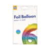 Paper Dreams Regenbogen-Folienballon Nummer 6 | 86 cm Paper Dreams Regenbogen-Folienballon Nummer 6 | 86 cm