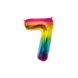 Paper Dreams Rainbow Foil Balloon Number 7 | 86cm Paper Dreams Rainbow Foil Balloon Number 7 | 86cm