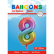 WeFiesta Ballon en aluminium chiffre 8 arc-en-ciel | 86 cm WeFiesta Ballon en aluminium chiffre 8 arc-en-ciel | 86 cm