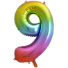 WeFiesta Folie Ballon Regenboog Cijfer 9 | 86cm WeFiesta Folie Ballon Regenboog Cijfer 9 | 86cm