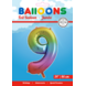 WeFiesta Folie Ballon Regenboog Cijfer 9 | 86cm WeFiesta Folie Ballon Regenboog Cijfer 9 | 86cm