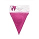 WeFiesta Vlaggen slinger glitter hot pink karton 16x20cm | 6 meter WeFiesta Vlaggen slinger glitter hot pink karton 16x20cm | 6 meter