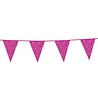 WeFiesta Glitzernde Wimpelgirlande, pinkfarben, aus Karton, 16 x 20 cm | 6 Meter WeFiesta Glitzernde Wimpelgirlande, pinkfarben, aus Karton, 16 x 20 cm | 6 Meter