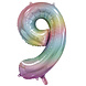 WeFiesta Folienballon Pastell-Regenbogen Zahl 9 | 86 cm WeFiesta Folienballon Pastell-Regenbogen Zahl 9 | 86 cm