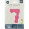 Folat Ballon Chiffre 7 Rose Mat en aluminium | 86 cm Folat Ballon Chiffre 7 Rose Mat en aluminium | 86 cm