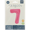Folat Folienballon Zahl 7 Matt Rosa | 86 cm Folat Folienballon Zahl 7 Matt Rosa | 86 cm