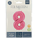 Folat Ballon Chiffre 8 Rose Mat en aluminium | 86 cm Folat Ballon Chiffre 8 Rose Mat en aluminium | 86 cm