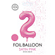 WeFiesta Pink Number 2 Balloon Glossy | 86 cm WeFiesta Pink Number 2 Balloon Glossy | 86 cm