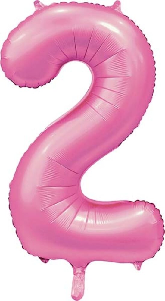 WeFiesta Pink Number 2 Balloon Glossy | 86 cm WeFiesta Pink Number 2 Balloon Glossy | 86 cm