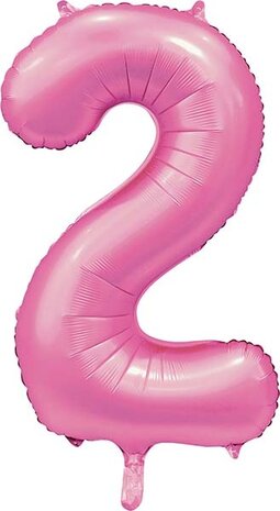 WeFiesta Pink Number 2 Balloon Glossy | 86 cm WeFiesta Pink Number 2 Balloon Glossy | 86 cm