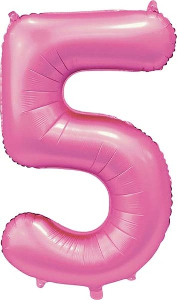 WeFiesta Pink Number 5 Balloon Glossy | 86 cm WeFiesta Pink Number 5 Balloon Glossy | 86 cm