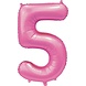 WeFiesta Pink Number 5 Balloon Glossy | 86 cm WeFiesta Pink Number 5 Balloon Glossy | 86 cm
