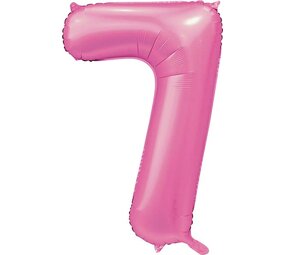 WeFiesta Rosa Zahlenballon 7 Glänzend | 86 cm WeFiesta Rosa Zahlenballon 7 Glänzend | 86 cm