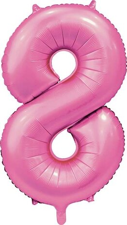 WeFiesta Pink Number 8 Balloon Glossy | 86 cm WeFiesta Pink Number 8 Balloon Glossy | 86 cm
