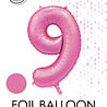 WeFiesta Ballon Chiffre 9 Rose Brillant | 86 cm WeFiesta Ballon Chiffre 9 Rose Brillant | 86 cm