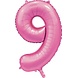 WeFiesta Roze Cijfer Ballon 9 jaar Glans | 86cm WeFiesta Roze Cijfer Ballon 9 jaar Glans | 86cm