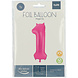 Folat Ballon Chiffre 1 Fuchsia Rose en aluminium | 86 cm Folat Ballon Chiffre 1 Fuchsia Rose en aluminium | 86 cm