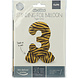 Folat Zahlenballon 3, stehend, Tigerprint | 72 cm