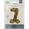 Folat Cijfer Ballon 7 Staand Tijger Print | 72cm Folat Cijfer Ballon 7 Staand Tijger Print | 72cm