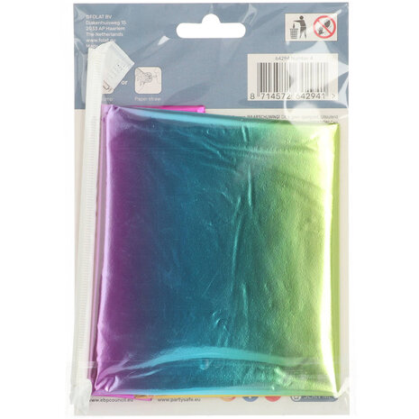 Folat Ballon chiffre 4 Arc-en-ciel debout | 72 cm Folat Ballon chiffre 4 Arc-en-ciel debout | 72 cm