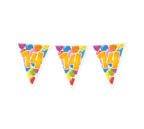 Paper Dreams Flaggengirlande zum 14. Geburtstag, 10 m | pro Stück