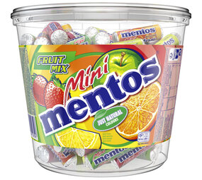 Mentos Mini Mentos, bonbons aux fruits | par silo de 120 pièces Mentos Mini Mentos, bonbons aux fruits | par silo de 120 pièces