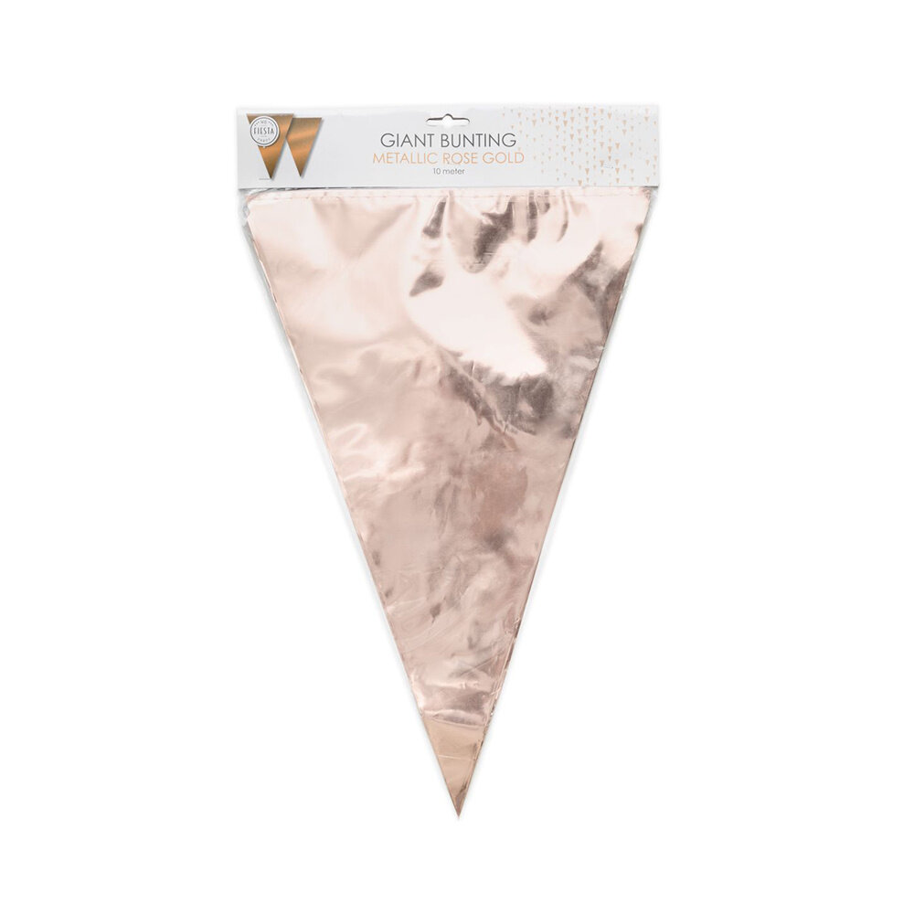 WeFiesta XL Wimpelkette in Metallic-Roségold | 10 m WeFiesta XL Wimpelkette in Metallic-Roségold | 10 m