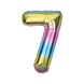 Godan Rainbow Number 7 Foil Balloon | 86 cm Godan Rainbow Number 7 Foil Balloon | 86 cm