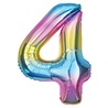 Godan Rainbow Number 4 Foil Balloon | 86 cm Godan Rainbow Number 4 Foil Balloon | 86 cm