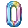 Godan Rainbow Number 0 Foil Balloon | 86 cm Godan Rainbow Number 0 Foil Balloon | 86 cm