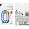 Godan Folie Ballon Regenboog Cijfer 0 | 86cm Godan Folie Ballon Regenboog Cijfer 0 | 86cm