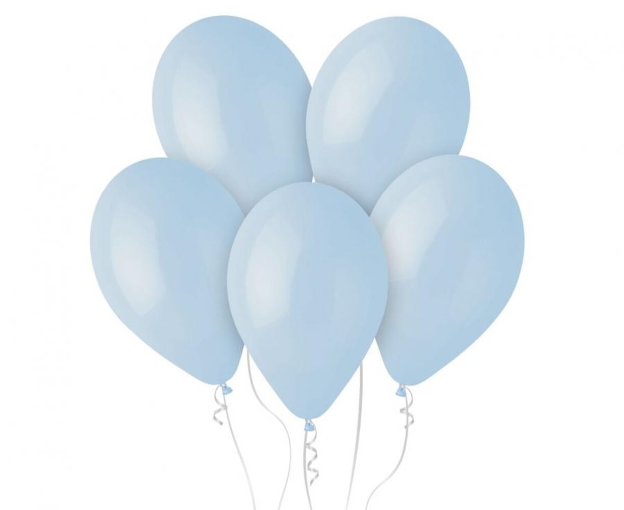Gemar Pastel Lichtblauwe Ballonnen 28cm | 100 stuks Gemar Pastel Lichtblauwe Ballonnen 28cm | 100 stuks