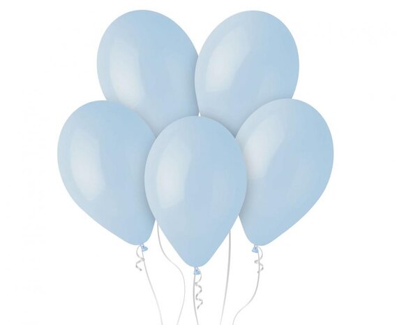 Gemar Pastel Lichtblauwe Ballonnen 28cm | 100 stuks Gemar Pastel Lichtblauwe Ballonnen 28cm | 100 stuks