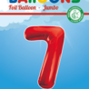 WeFiesta Ballon chiffre rouge 7 | 86 cm WeFiesta Ballon chiffre rouge 7 | 86 cm