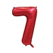 WeFiesta Ballon Chiffre 7 Rouge Satin | 86 cm WeFiesta Ballon Chiffre 7 Rouge Satin | 86 cm