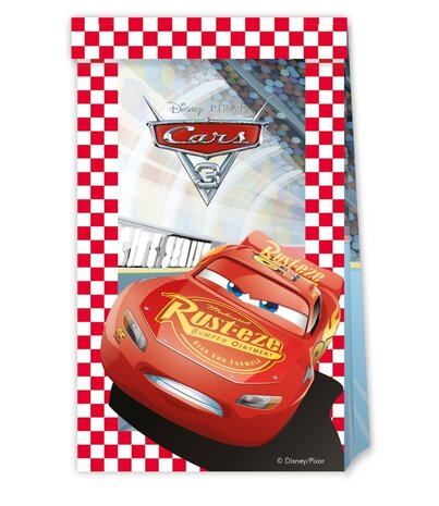 Procos Party Uitdeelzakjes Cars 3 22x13cm | 4 stuks Procos Party Uitdeelzakjes Cars 3 22x13cm | 4 stuks