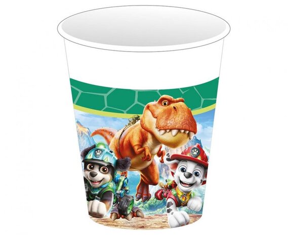 Procos Party Paw Patrol Dino Movie Bekers 250ml | 8 stuks