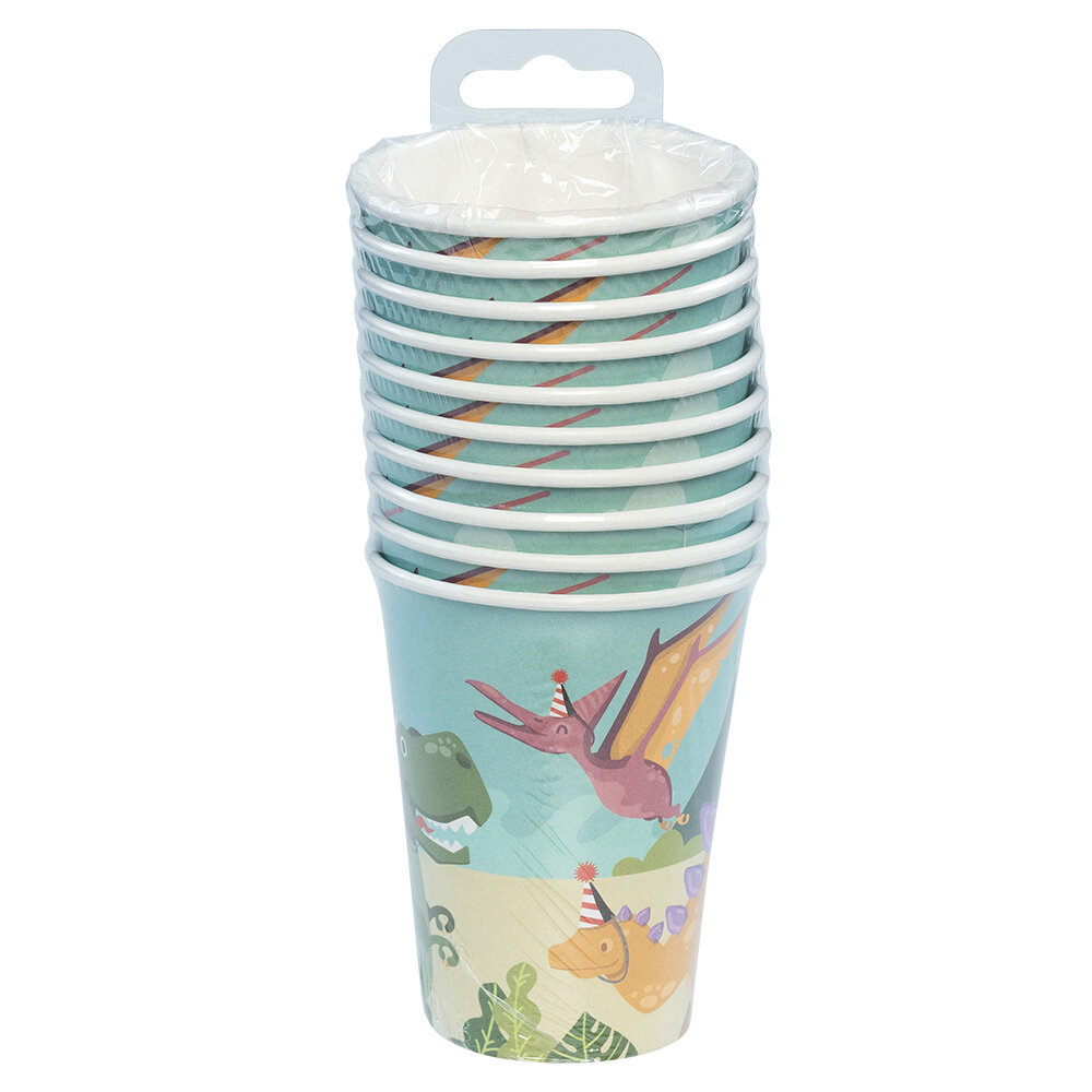 Boland Dinosaurus Feestje Bekers 250 ml | 10 stuks Boland Dinosaurus Feestje Bekers 250 ml | 10 stuks