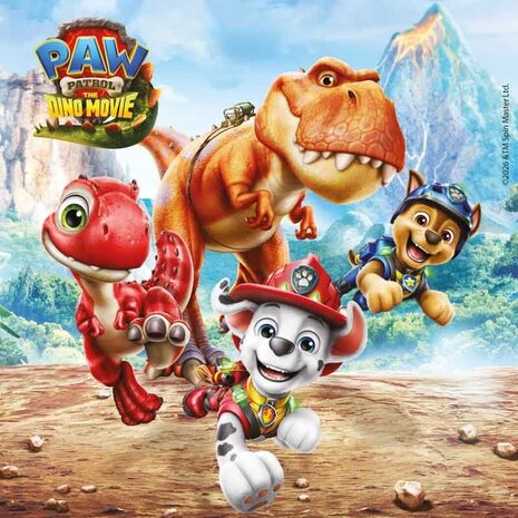 Procos Party Paw Patrol Dino Movie Servetten 33 x 33cm | 20 stuks