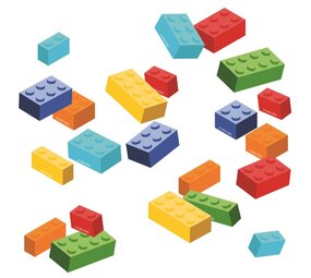 Riethmüller Lego Confetti 14 gram | 1 zakje Riethmüller Lego Confetti 14 gram | 1 zakje