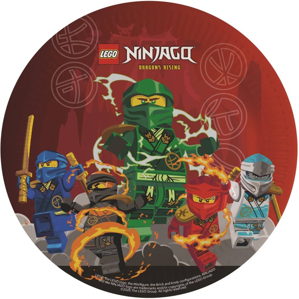 Riethmüller Lego Ninjago Borden 23cm | 8 stuks Riethmüller Lego Ninjago Borden 23cm | 8 stuks